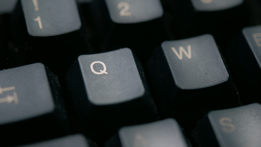 Q on the keyboard